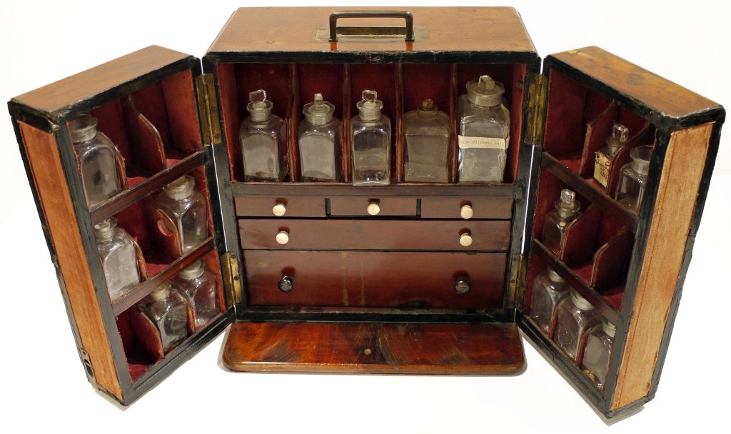 Mahogany medicine cabinet